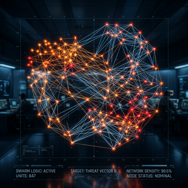 Decentralized drone swarm mesh network